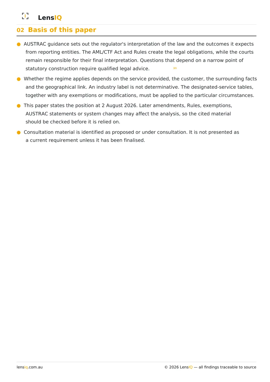 Page 2 of 49. Section 02, Basis of this paper.
