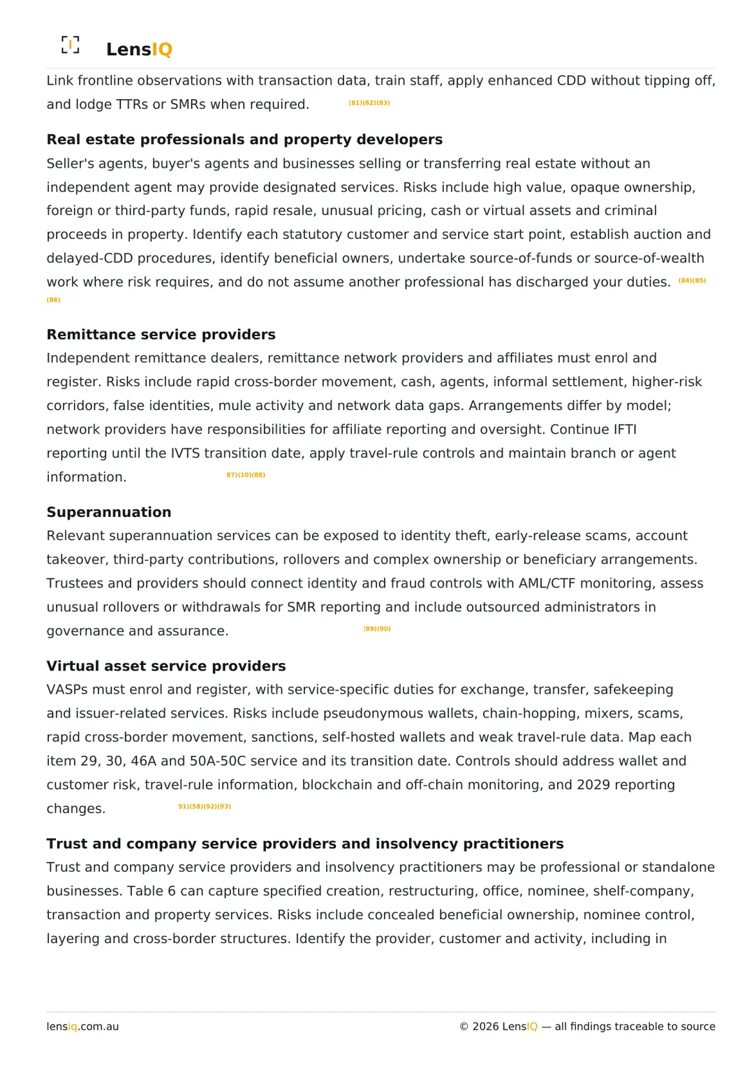 Page 28 of 49. Section 21, Industry-by-industry obligations, continued.