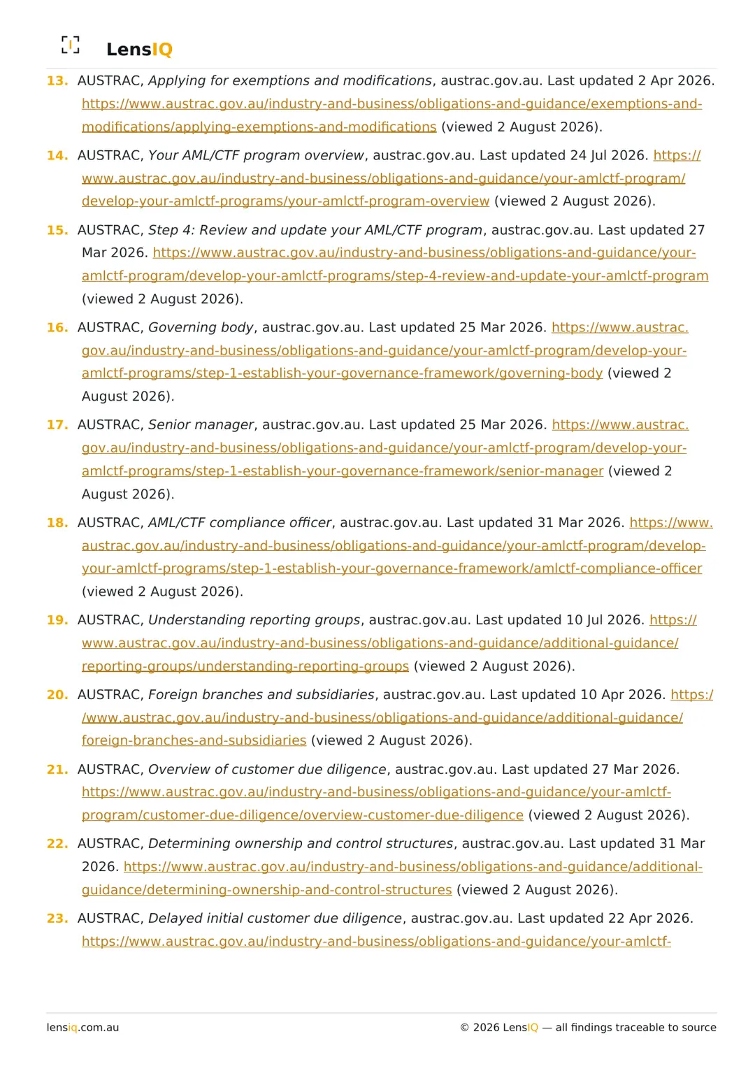 Page 41 of 49. Section 30, Citations, continued.