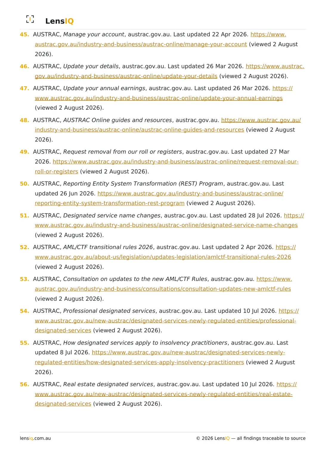 Page 44 of 49. Section 30, Citations, continued.
