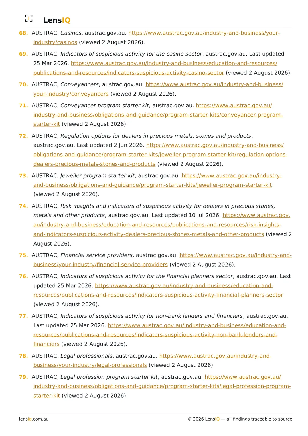 Page 46 of 49. Section 30, Citations, continued.